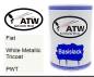 Preview: Fiat, White Metallic Tricoat, PWT: 500ml Lackdose, von ATW Autoteile West.